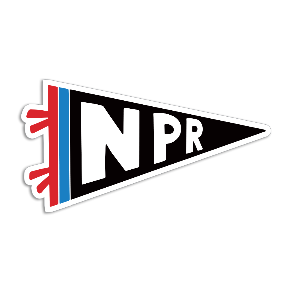 Npr Pennant Die-Cut Sticker