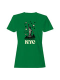 St. Patrick's Day Nyc Liberty and Floral Women's Tee