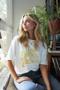 Here Comes the Sun Mineral Washed Graphic Top