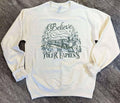 Believe the Polar Express with Train On Cream Sweatshirt