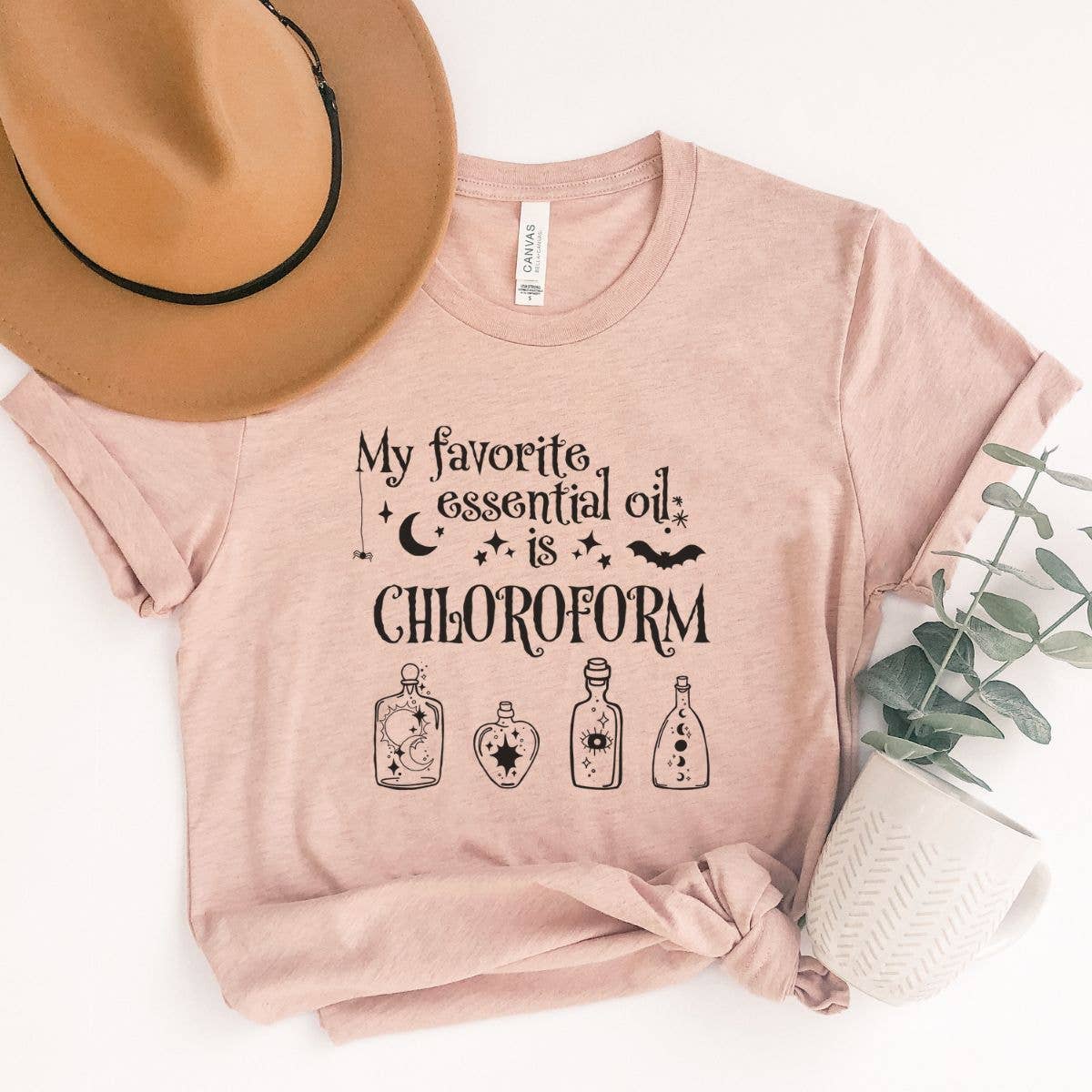 My Favorite Essential Oil Is Chloroform Dark Humor - T-Shirt