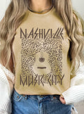 Nashville Leopard Music City Graphic Tshirts