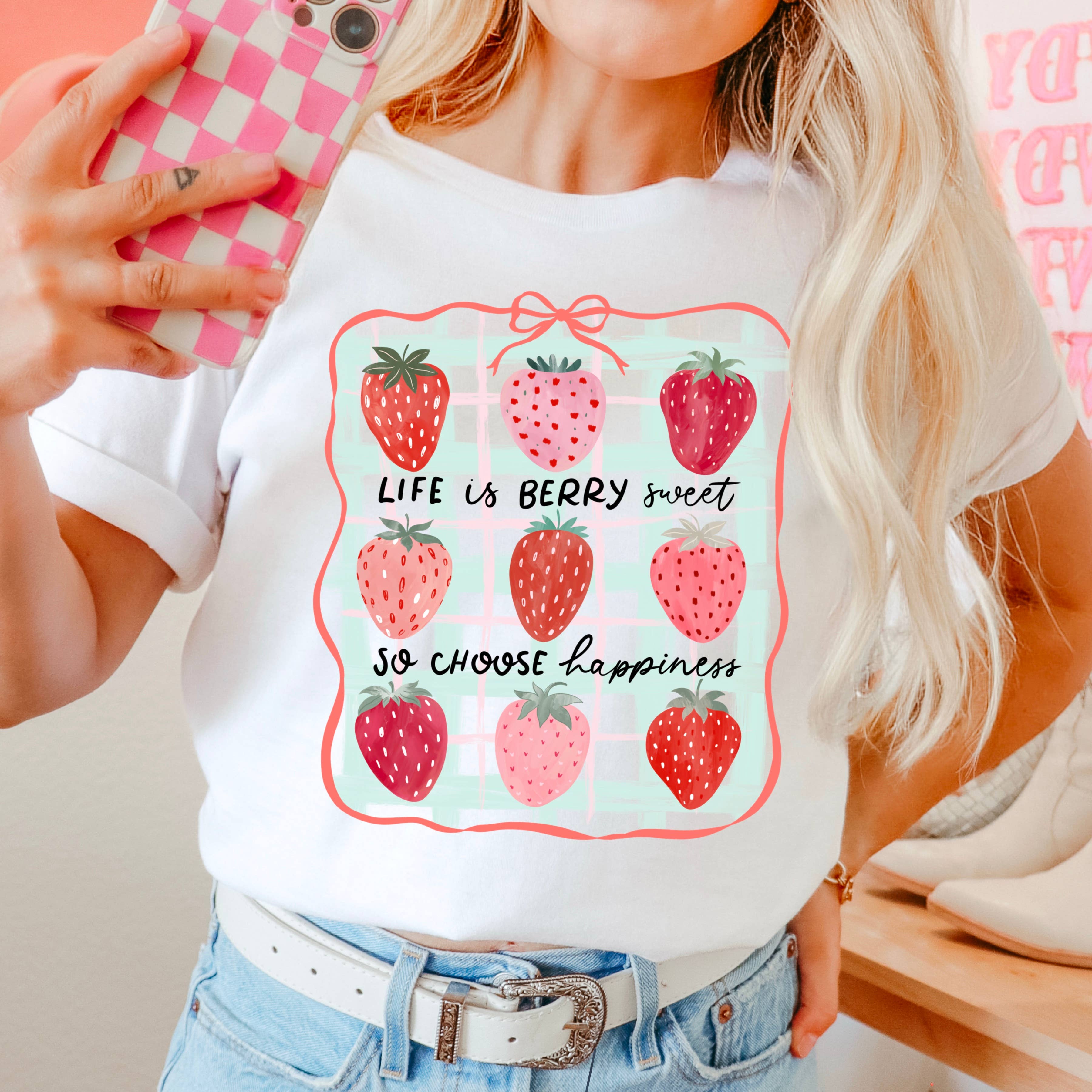 Life Is Berry Sweet Women’S  Graphic Shirt | Comfort Colors