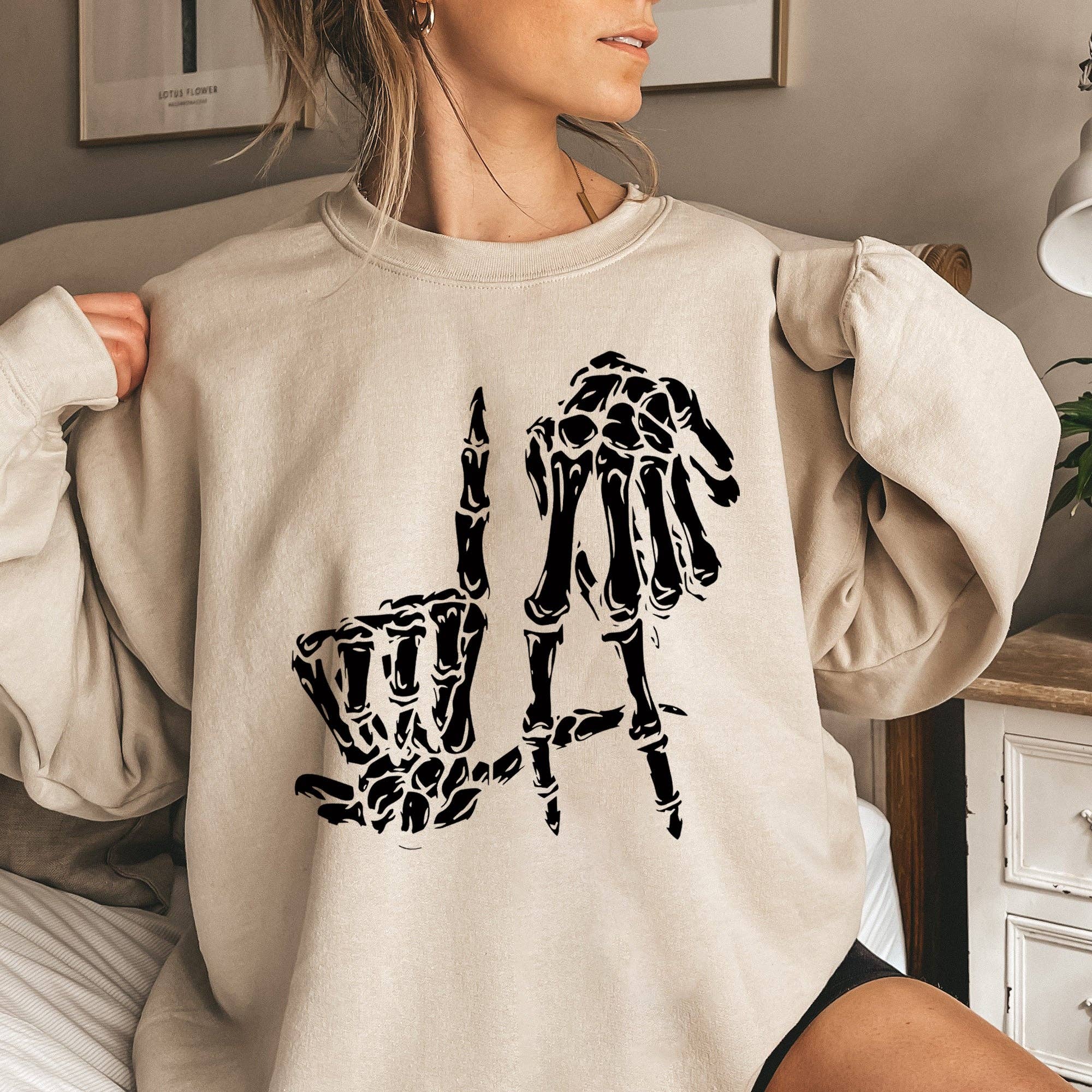 La Skeleton Halloween Sweatshirt