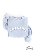 River Days  Print Graphic Sweatshirt