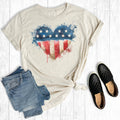 Watercolor USA Heart