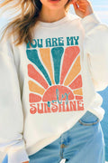 You Are My Only Sunshine Graphic Brushed Sweatshirts