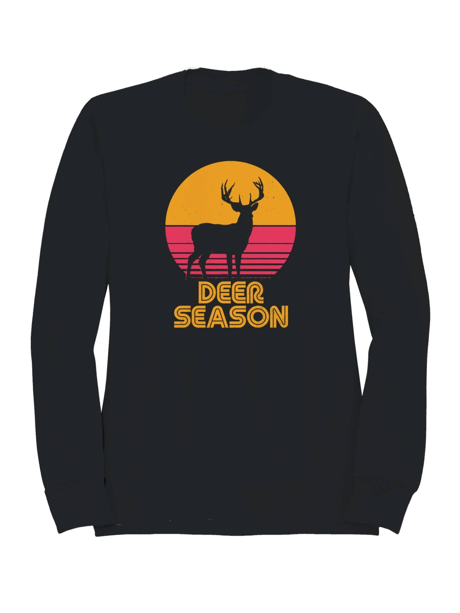 Vintage Deer Season Sunset Art Men's Sweatshirt