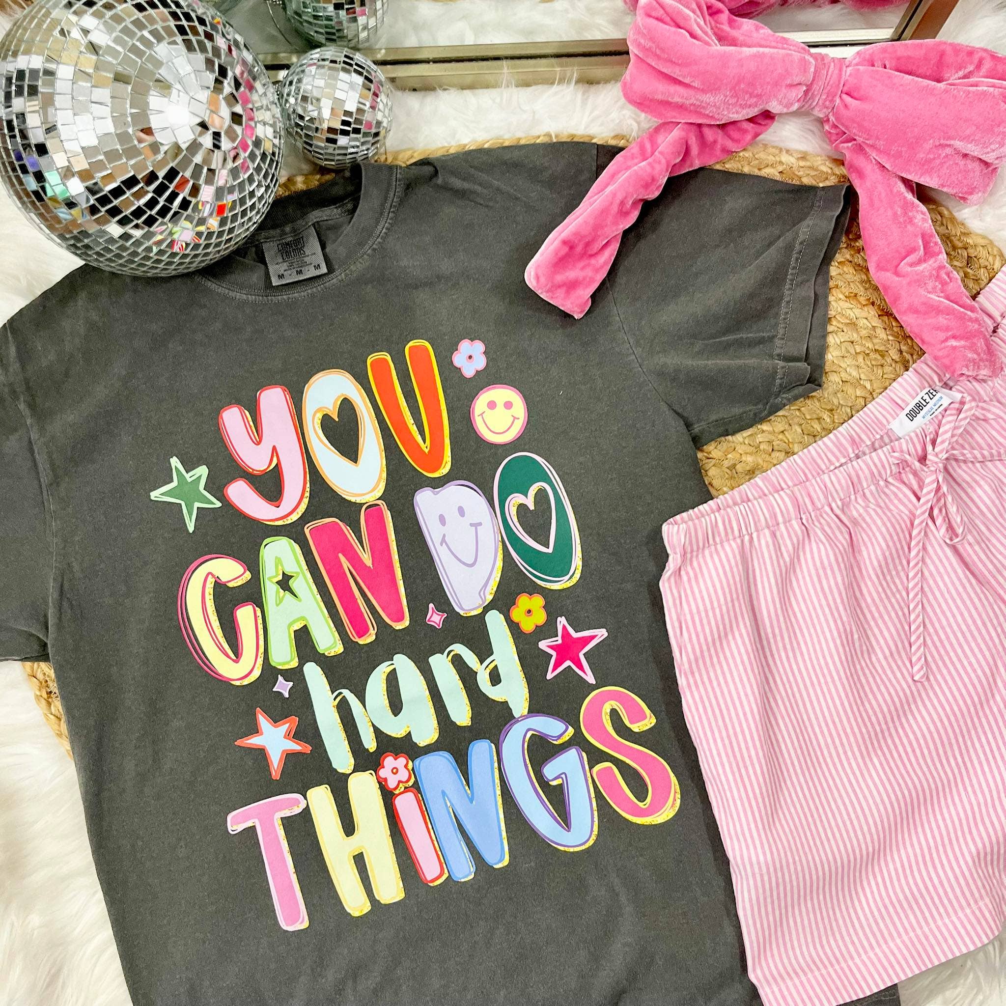 You Can Do Hard Things Doodle Dtf Apparel