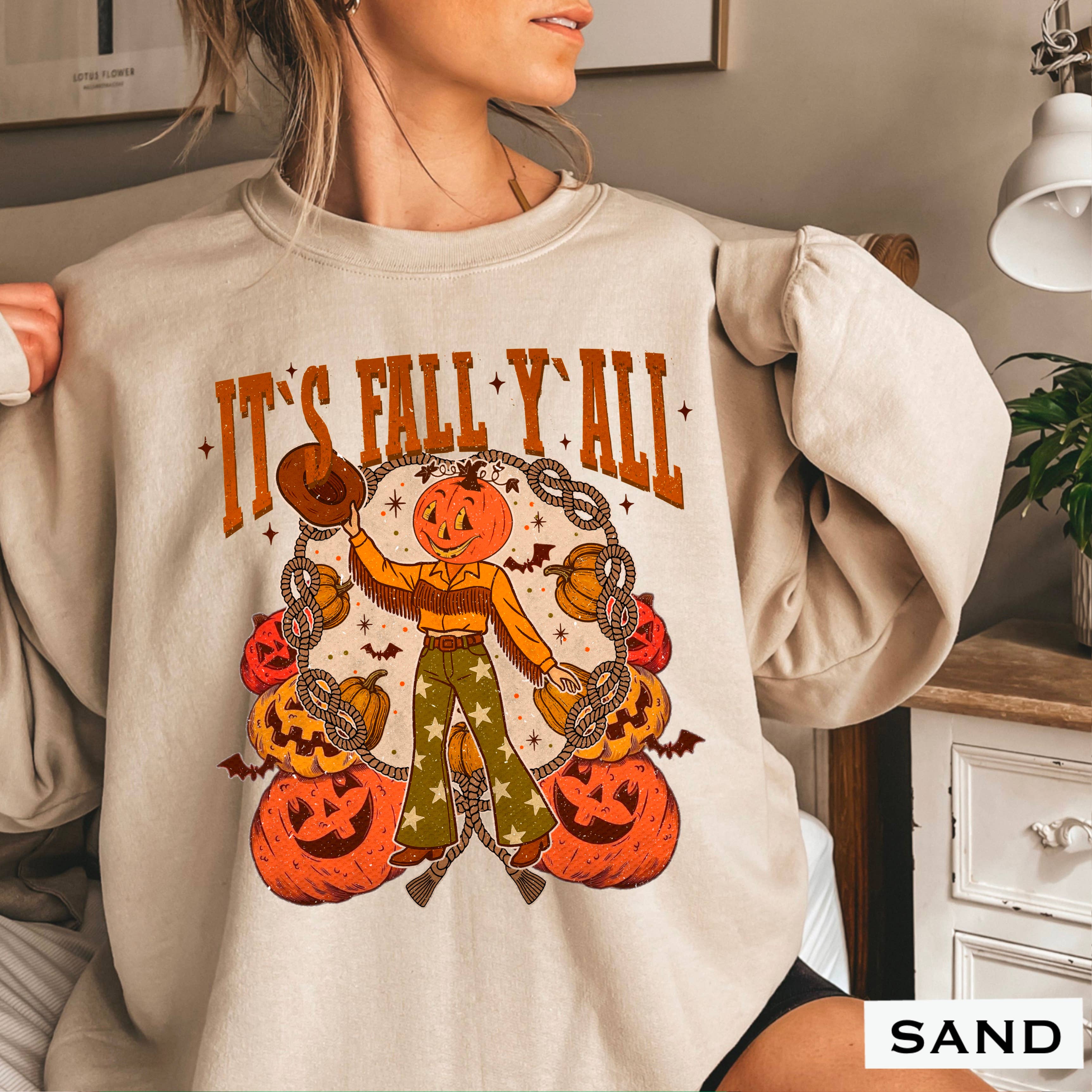 It’S  Fall Y’All Fall Graphic Sweatshirt Women