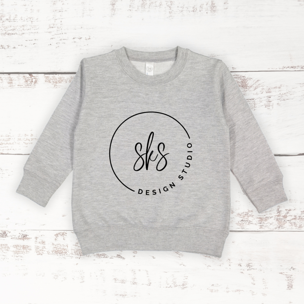 Custom Logo | Toddler Crewneck Sweatshirt [Rabbit Skins]