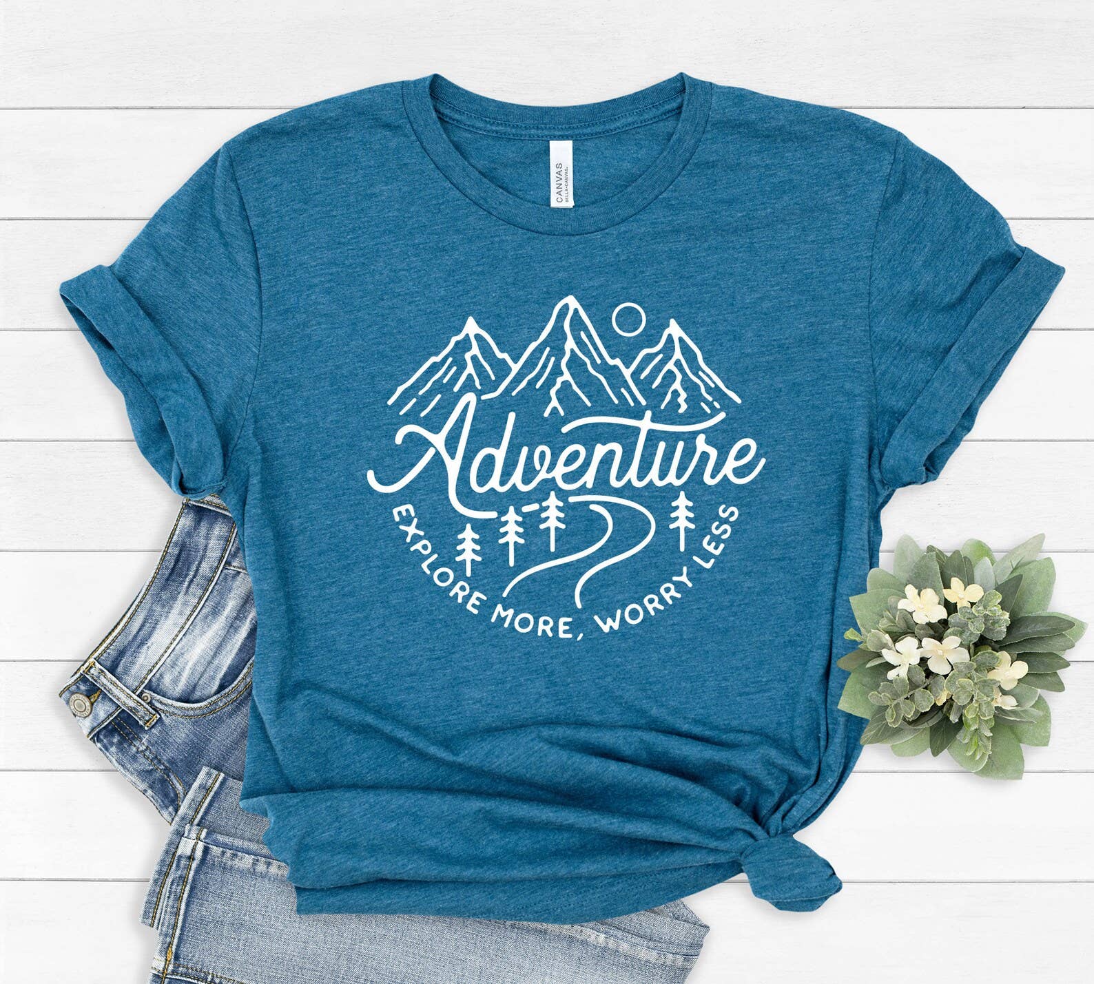 Adventure Explore More Worry Less T-Shirt
