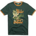 Woodsy Owl Retro Unisex Short Sleeve Ringer Tee