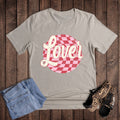 Valentine Checked Lover Graphic Tee