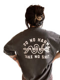 Do No Harm Take No Shit Snake Graphic Tee - Smoke
