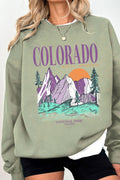 Colorado Rocky Mountain Graphic Brushed Sweatshirts