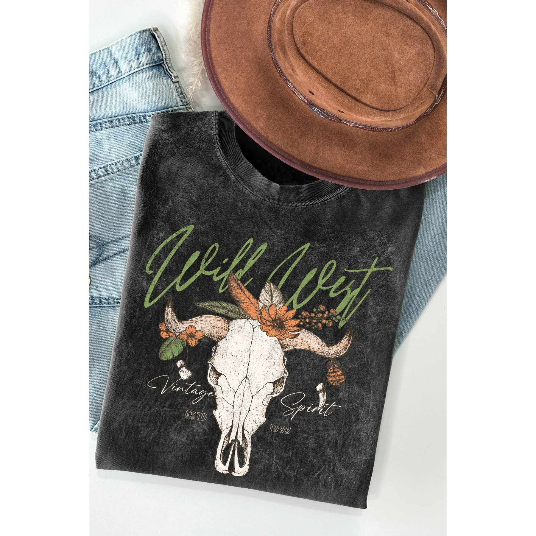 Wild West Mineral Wash T Shirt