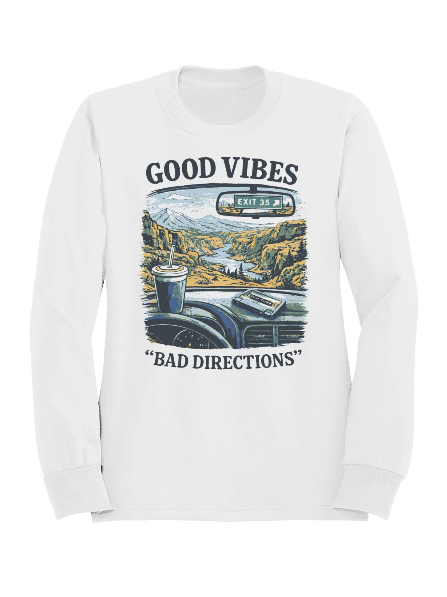 Roadtrip USA Road Trip Vibes: Exit 35 Art Men's Sweatshirt