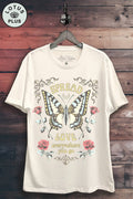 Spread Love Butterfly Graphic Top