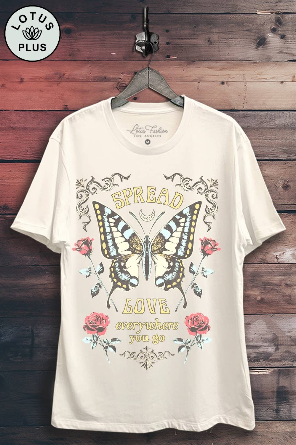 Spread Love Butterfly Graphic Top