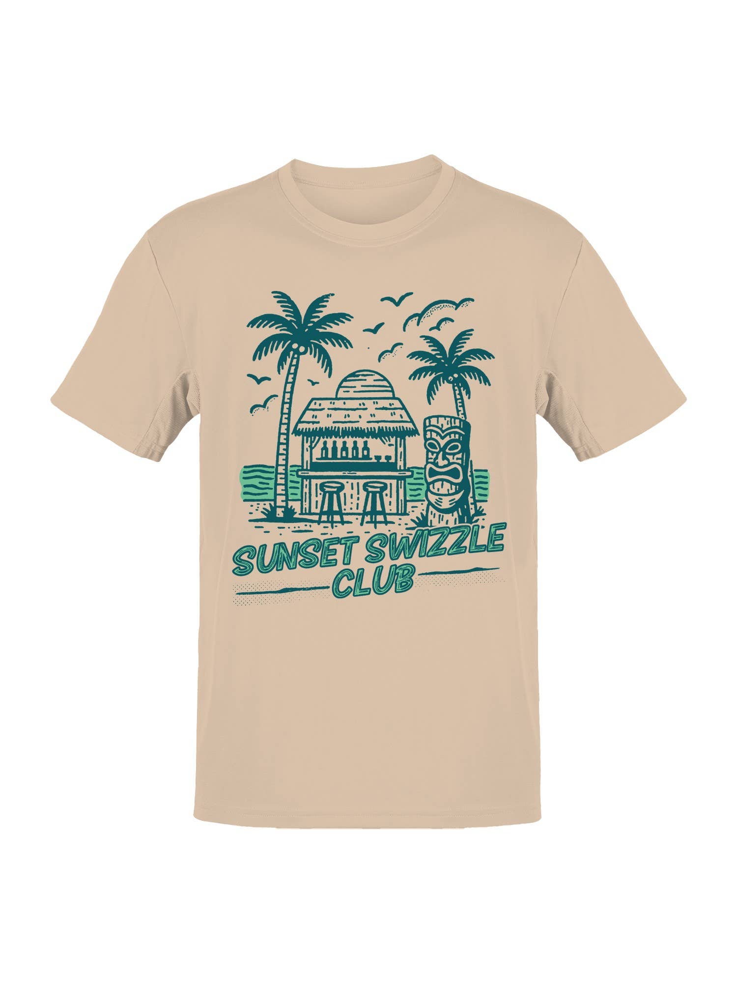 Tropical Sunset Swizzle Club Vibes Men's T-Shirt