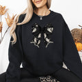 Halloween Bow, Coquette, Spooky, Graphic Sweatshirt