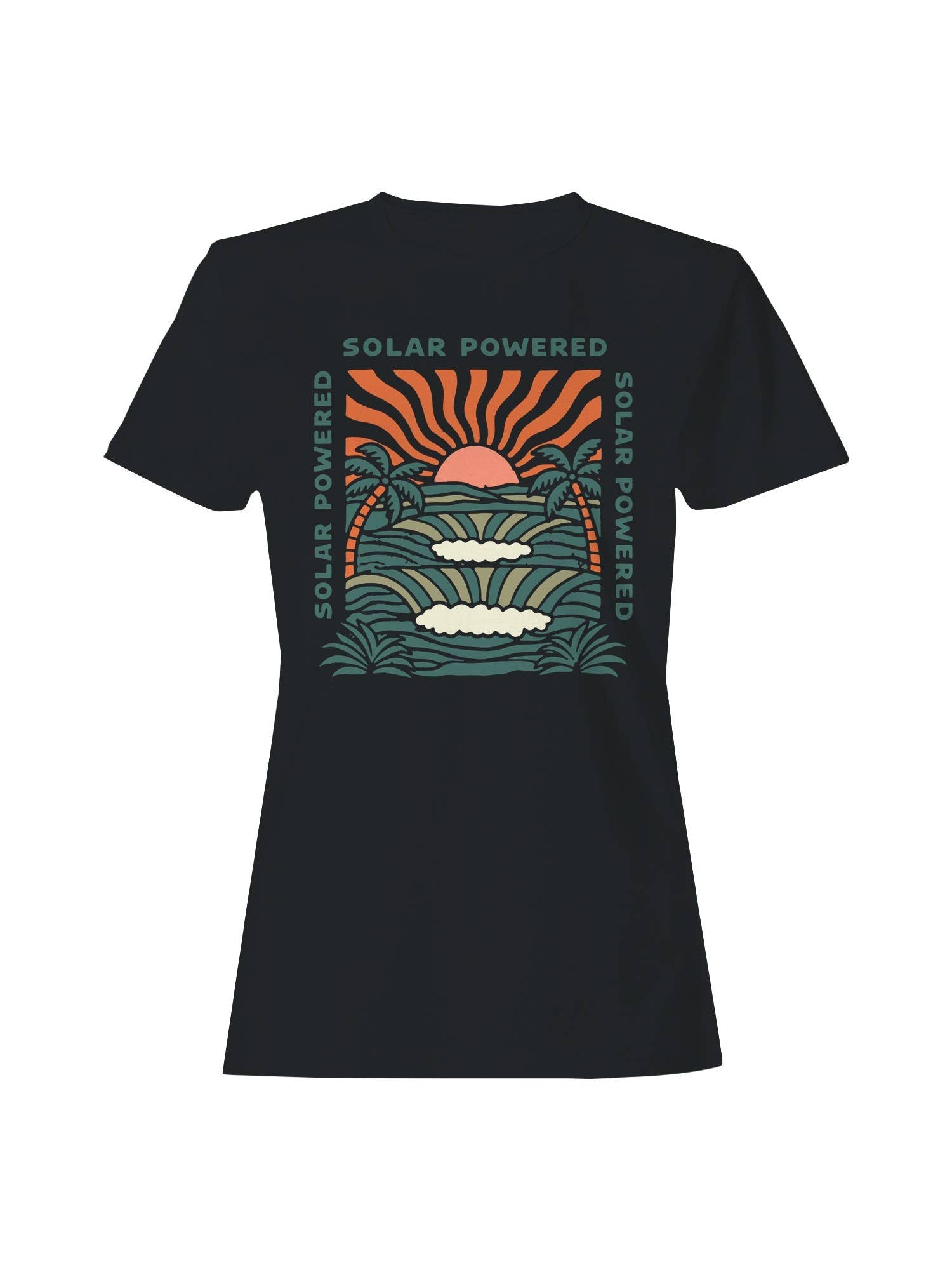 Solar Powered Sunset Paradise Women's T-Shirt