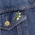 Snowdrop Enamel Pin - January Birth Month Flower