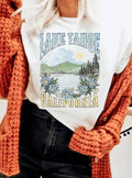 Lake Tahoe Flower California Graphic Tshirts