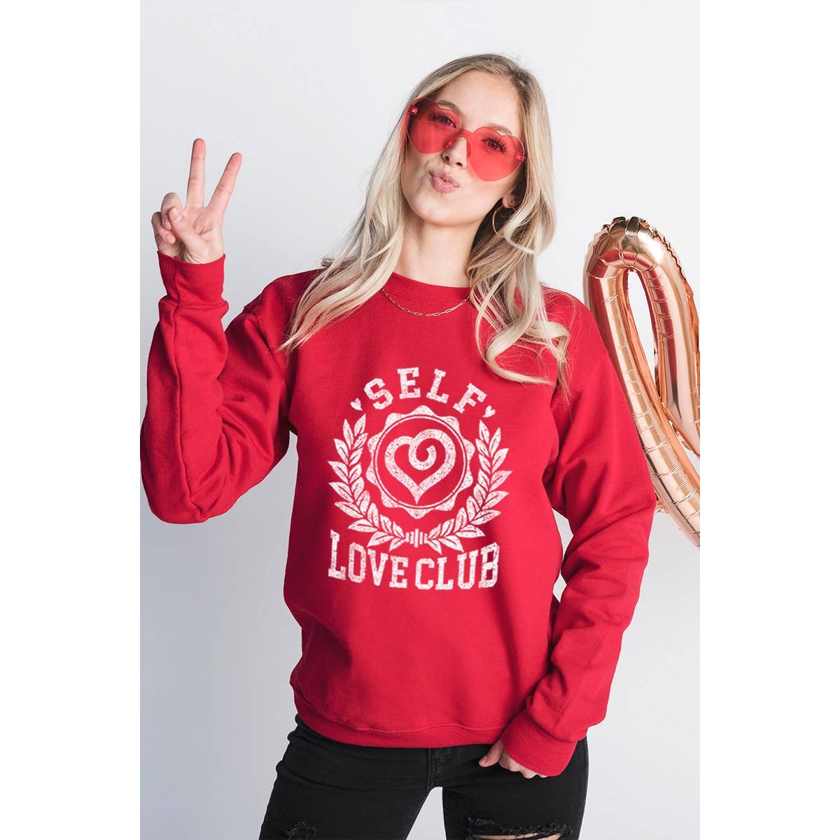 Self Love Club  Graphic Sweatshirts