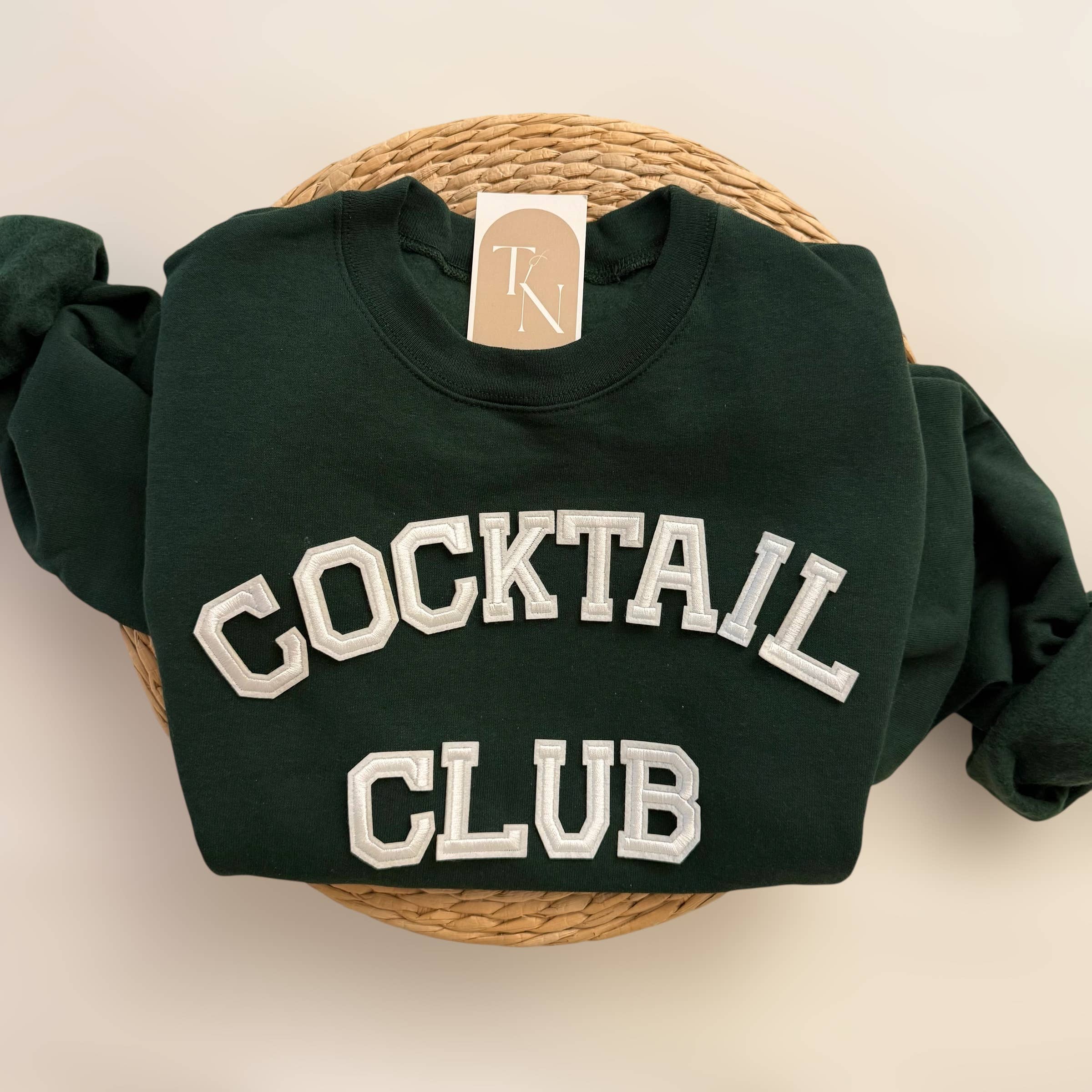 Cocktails Club Sweatshirt, Funny Sweatshirts