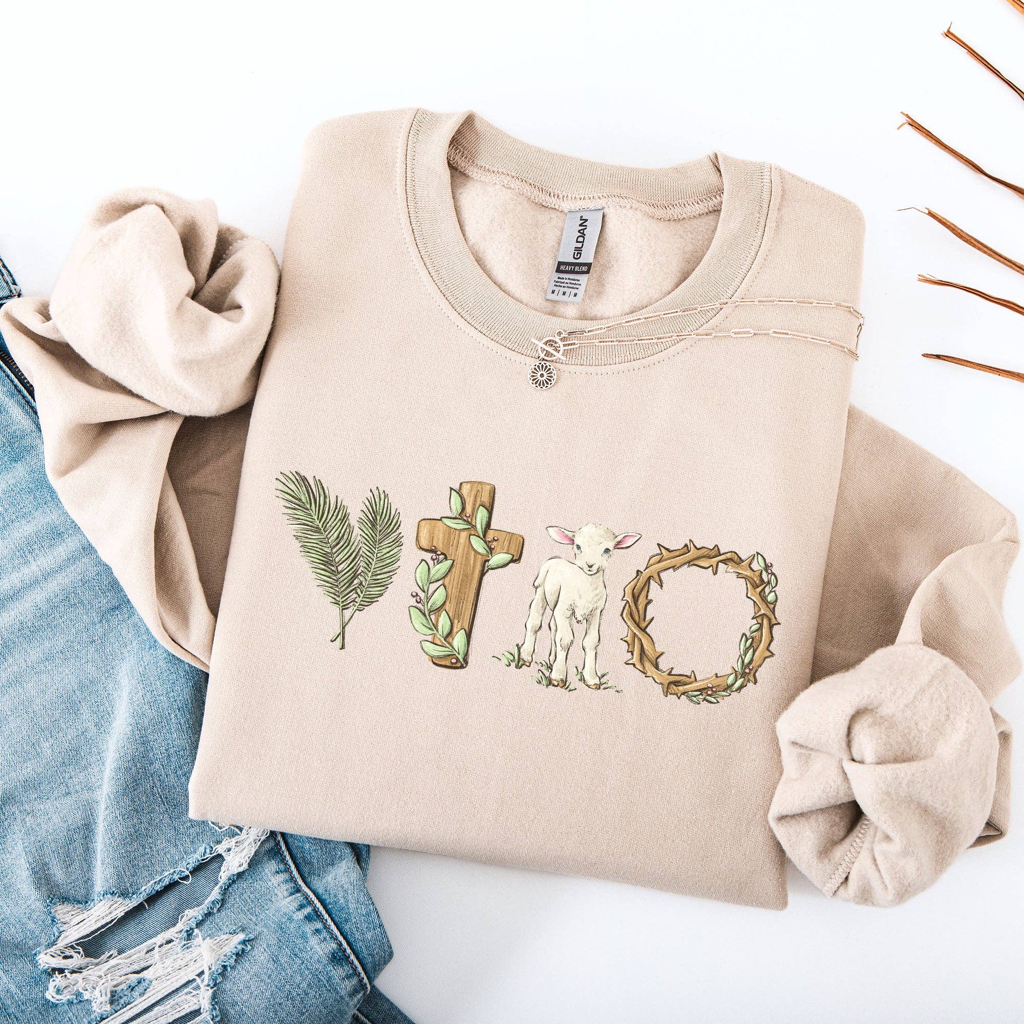 Christian Easter, Faith Gospel Bunny Jesus Rabbit Sweatshirt