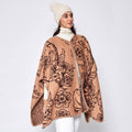 Floral Printed Woven Ruana