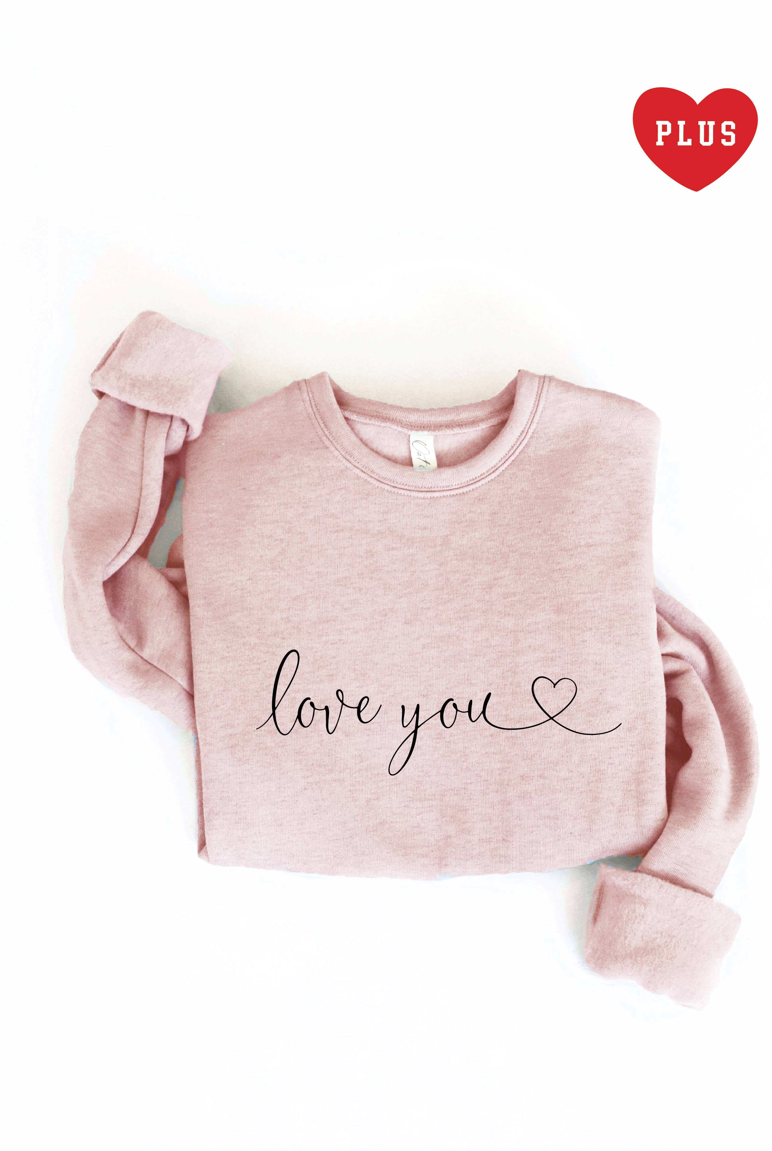 Love You Plus Graphic Sweatshirt