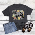 Checker Wildflower Highland Cow Graphic Tee