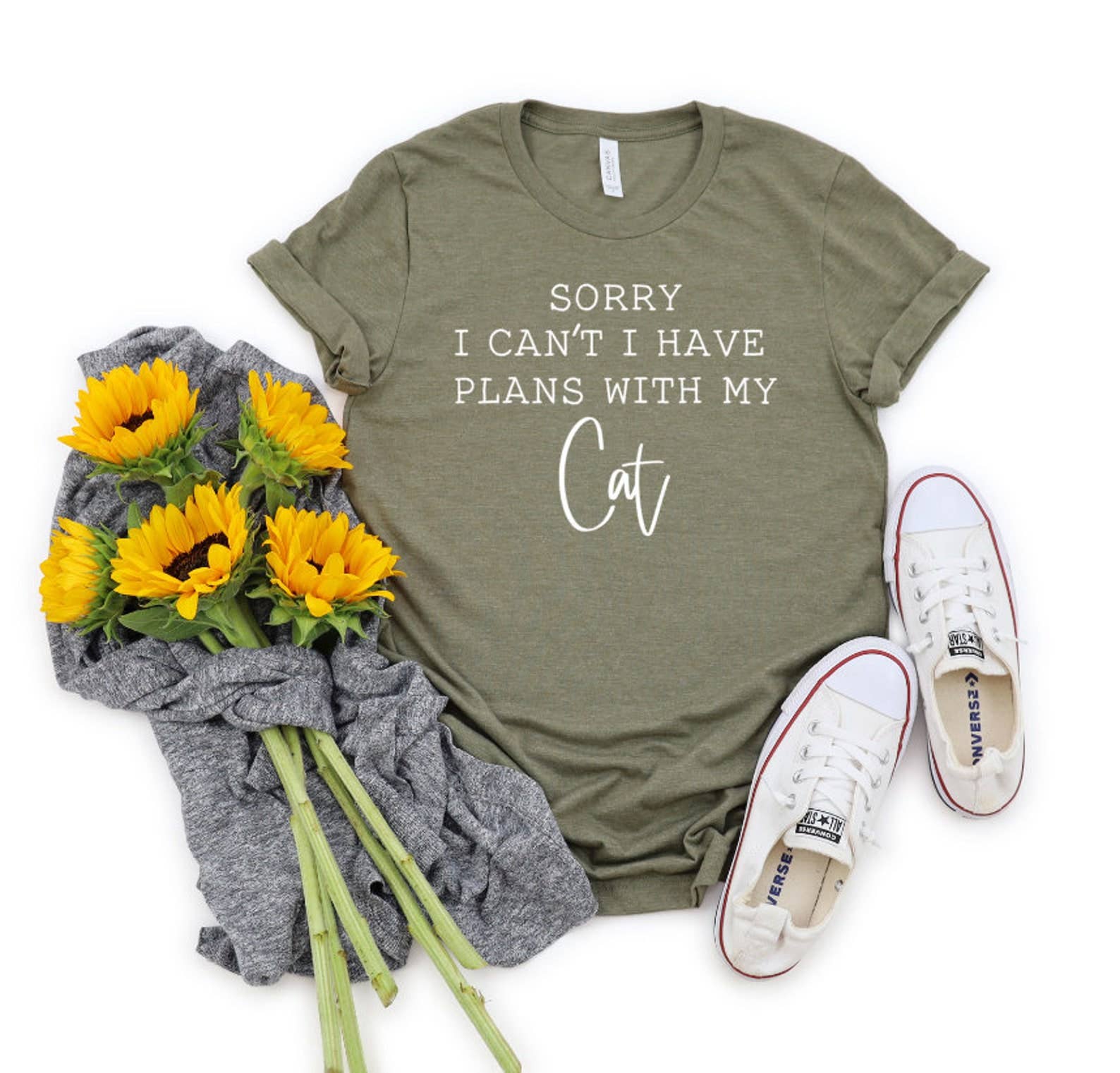 Sorry I Cant I Have Plans with My Cat T-Shirt
