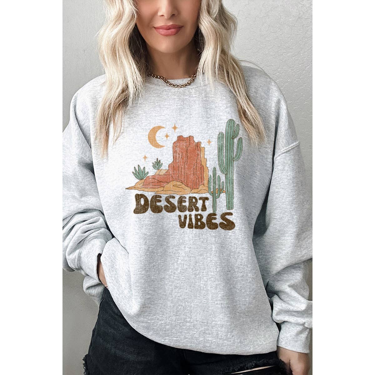 Desert Vibes Vintage Graphic Sweatshirts