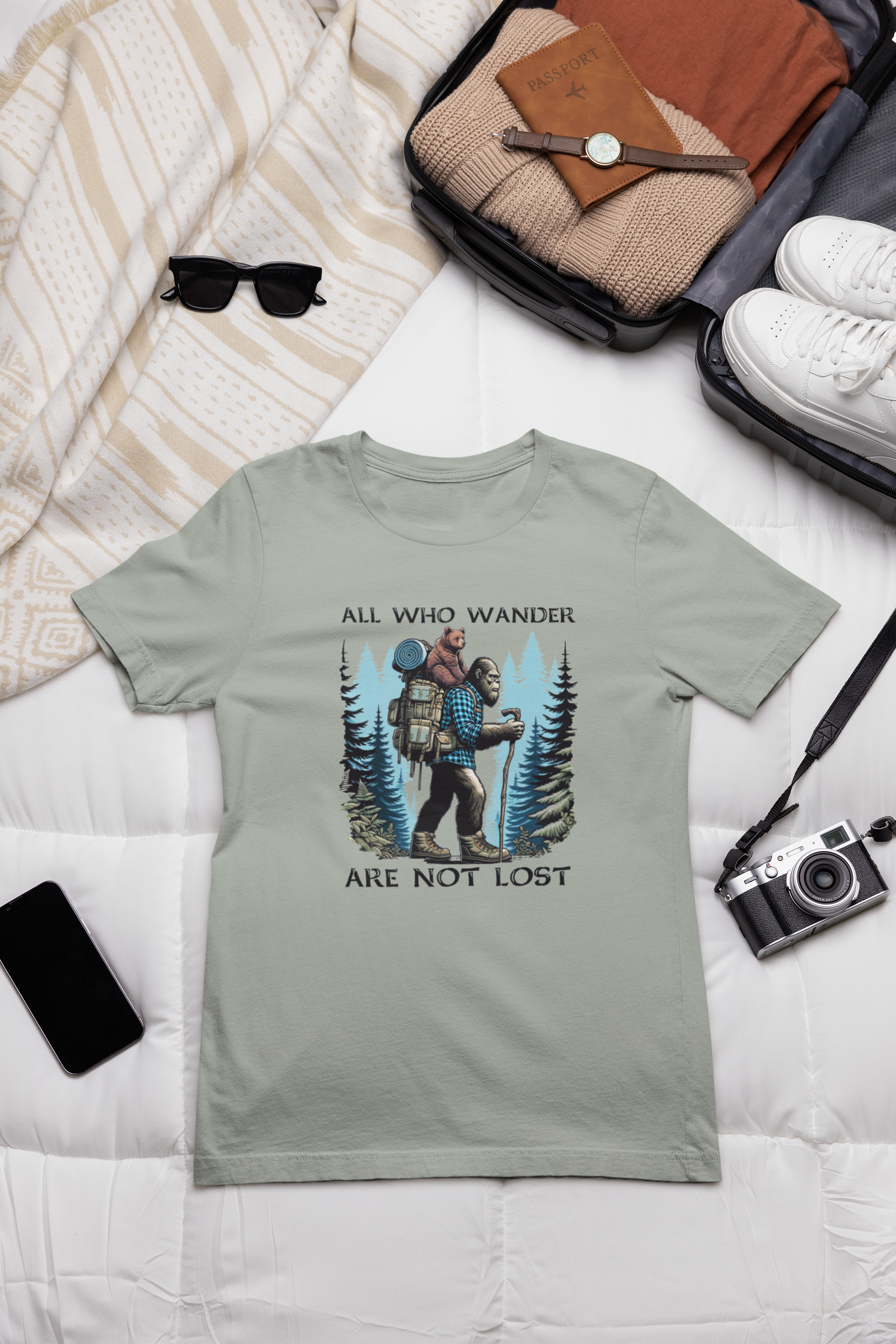 All Who Wander Are Not Lost - Bigfoot & Bear Cub