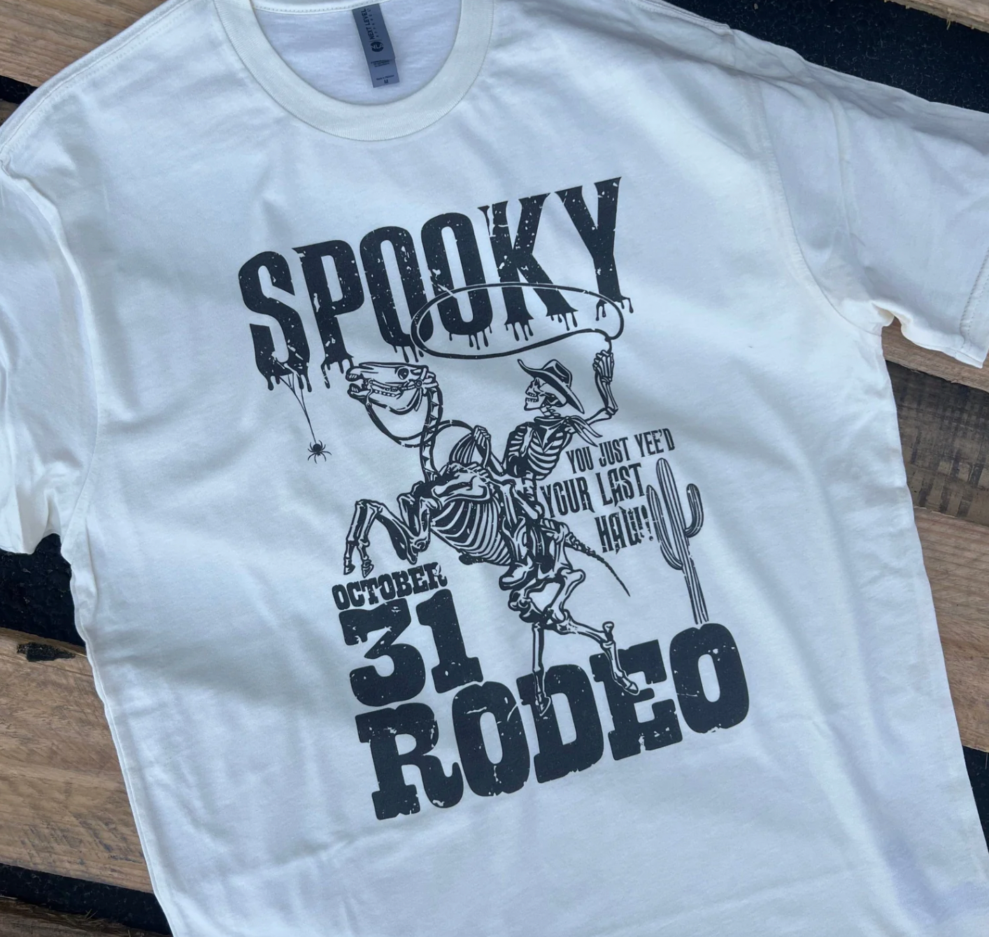 Halloween Spooky Rodeo - Cream Tee