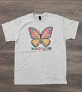 New Creation Butterfly On Ash Gray Tee