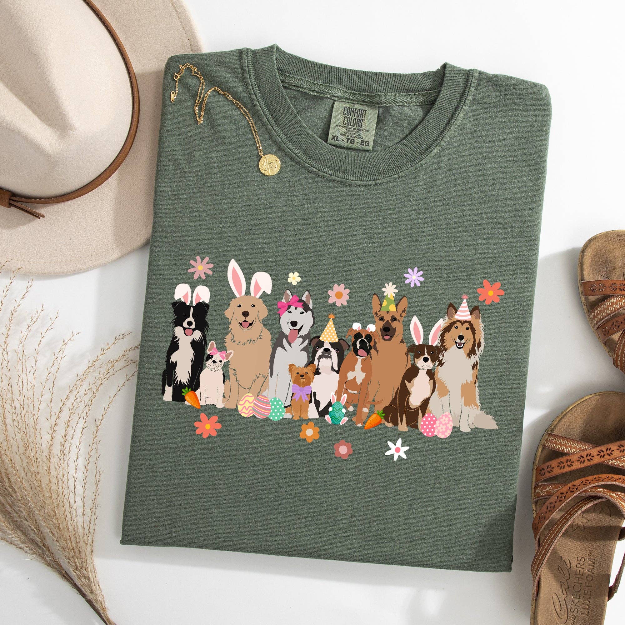Adorable Dogs, Easter, Bunny, Jesus, Rabbit, Holiday Tshirt