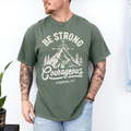 Father's Day: Be Strong Joshua 1:9 On Comfort Colors Moss