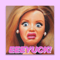 Eeeyuck Reaction Sticker Funny Disgust Meme Sticker, Doll