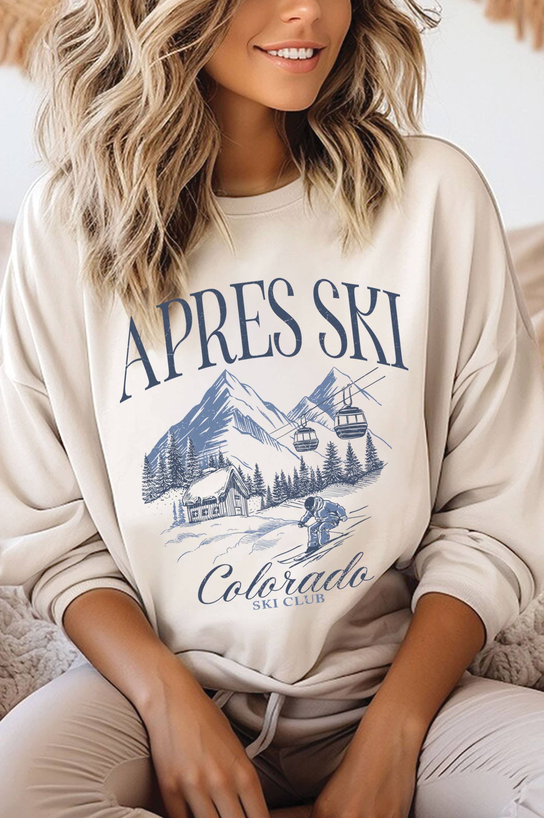 Apres Ski Colorado Graphic Brushed Sweatshirts