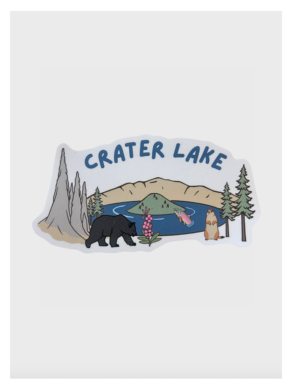 Crater Lake Field Guide Sticker