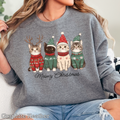 Meowy Christmas Christmas 2025 Graphic Sweatshirt Women’S