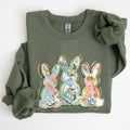 Brushstroke, Easter, Peter Cottontail Watercolor Sweatshirt