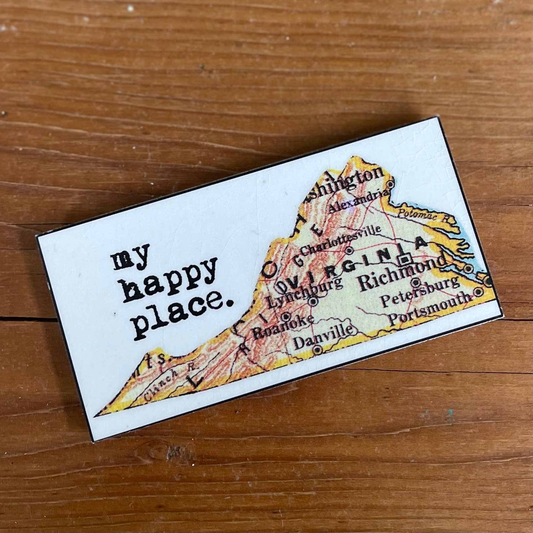 Virginia Map Magnets and Key Chains