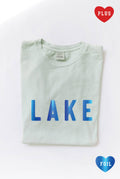 Lake Foil Graphic Plus Size Mineral Washed Graphic Top