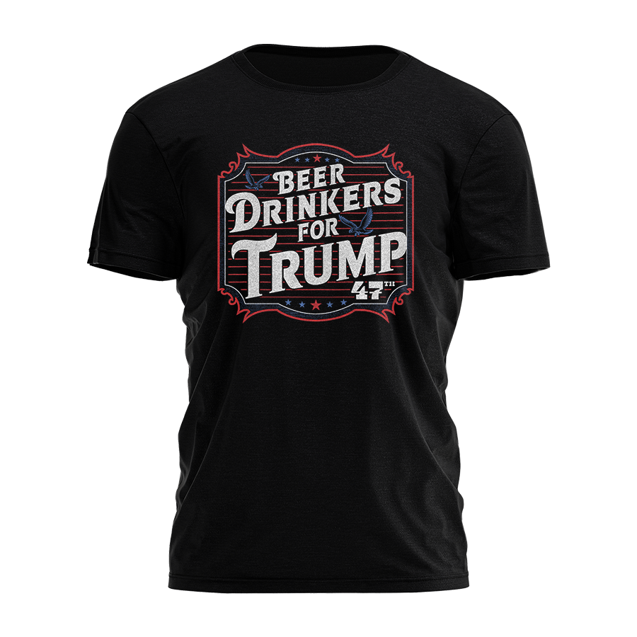 Beer Drinkers For Trump 47th Tee - 2541